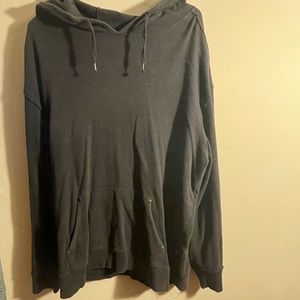 Black “Paper, Denim, Cloth” thin hoodie type over-shirt